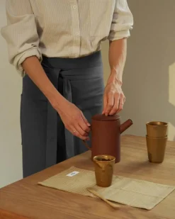 Midjeförkläde Bomull, Mörkgrå