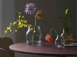 Midst Matbord Ø160 cm, Mörkoljad Ek / Svart