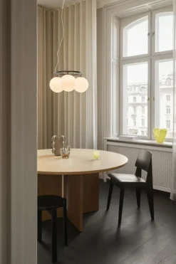 Miira 3 Circular Ljuskrona, Mörk Brons / Opal