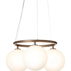 Miira 3 Circular Ljuskrona, Mörk Brons / Opal