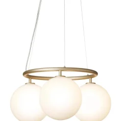 Miira 3 Circular Ljuskrona, Mörk Brons / Opal