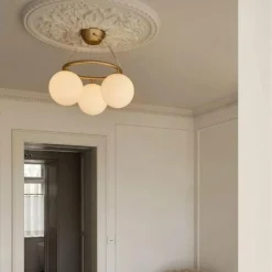 Miira 3 Circular Ljuskrona, Mörk Brons / Opal