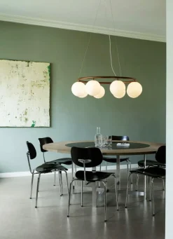 Nuura Ljuskronor & Takkronor-Miira 8 Circular Ljuskrona, Mässing / Klar