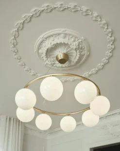 Nuura Ljuskronor & Takkronor-Miira 8 Circular Ljuskrona, Mässing / Klar