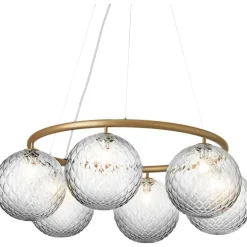 Nuura Ljuskronor & Takkronor-Miira 6 Circular Ljuskrona, Dark Bronze / Klar