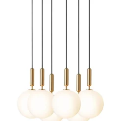 Miira 6 Ljuskrona 470 mm, Mässing / Opal