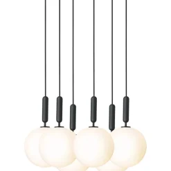 Miira 6 Ljuskrona 470 mm, Mässing / Opal