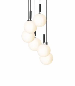 Miira 6 Ljuskrona 470 mm, Mässing / Opal