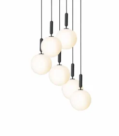 Miira 6 Ljuskrona 470 mm, Mässing / Opal