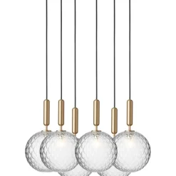 Miira 6 Ljuskrona 470 mm, Mässing / Opal