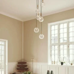 Miira 6 Ljuskrona 470 mm, Mässing / Opal