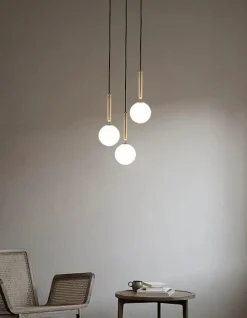 Miira 3 Ljuskrona 310 mm, Rock Grey / Klar