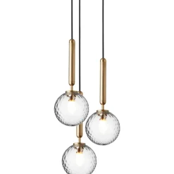 Miira 3 Ljuskrona 310 mm, Rock Grey / Klar