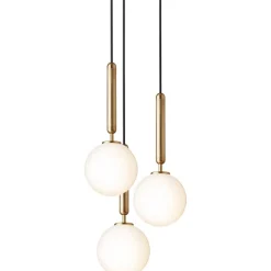 Miira 3 Ljuskrona 310 mm, Rock Grey / Klar