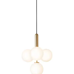 Nuura Ljuskronor & Takkronor-Miira 4 Ljuskrona, Mässing / Klar