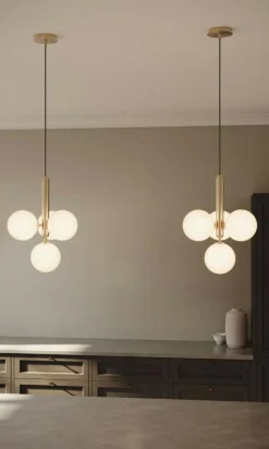 Nuura Ljuskronor & Takkronor-Miira 4 Ljuskrona, Mässing / Klar