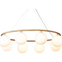 Nuura Ljuskronor & Takkronor-Miira 8 Oval Ljuskrona, Rock Grey / Opal