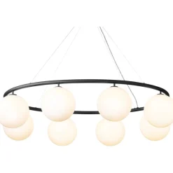 Nuura Ljuskronor & Takkronor-Miira 8 Oval Ljuskrona, Rock Grey / Opal