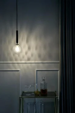 Nuura Fönsterlampor|Pendellampor-Miira 1 Pendel 140 mm, Mässing / Klar