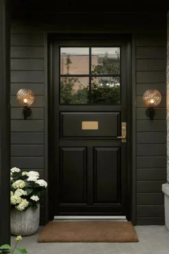 Nuura Fasadlampor|Fasadlampor-Miira Vägglampa Utomhus, Svart / Opal