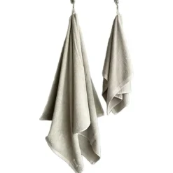 The Organic Company Handdukar & Badlakan-Mild Handduksset 50x80 / 70x140 cm, Pale Honey