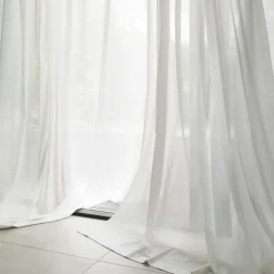 Mimou Gardinlängder-Mimmi Gardin Återvunnet Tyg Enkel Bredd, Naturvit, 140x250 cm