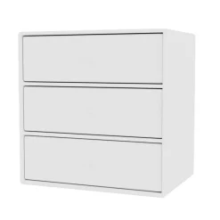 Montana Vägghyllor|Sängbord & Nattduksbord-Mini 1007 Hylla Med Tre Lådor, Camomile