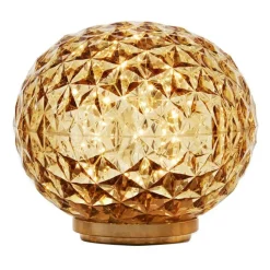 Kartell Portabla Lampor|Portabla Lampor-Mini Planet Bordslampa Batteri Dimbar, Smoke