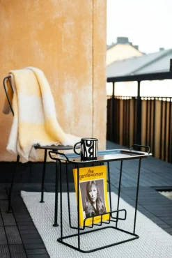 Maze Brickbord|Sidobord & Avlastningsbord-Minnie Mae Paper Brickbord, Svart