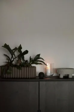 Mist Kruka Oval Small, Vit