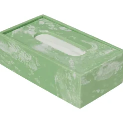 Ferm Living Boxar & Askar-Mist Servettlåda, Off-white / Smaragd