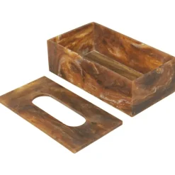 Ferm Living Boxar & Askar-Mist Servettlåda, Off-white / Smaragd