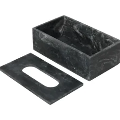 Ferm Living Boxar & Askar-Mist Servettlåda, Off-white / Smaragd