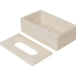 Ferm Living Boxar & Askar-Mist Servettlåda, Off-white / Smaragd