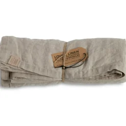 Lovely Linen Dukar & Löpare-Misty Bordsduk, Randigt mönster 145x300 cm, Black Stripe