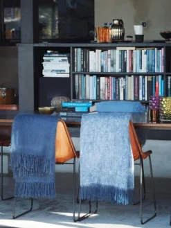 Stackelbergs Plädar & Filtar-Mohair Filt Rullad Frans 130x170 cm, Antique Rose