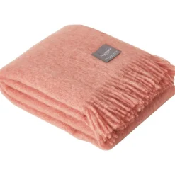 Stackelbergs Plädar & Filtar-Mohair Filt Rullad Frans 130x170 cm, Antique Rose