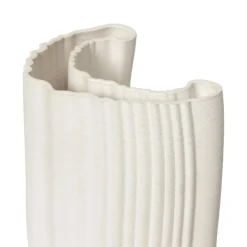Moire Vas Off-white, 30 cm