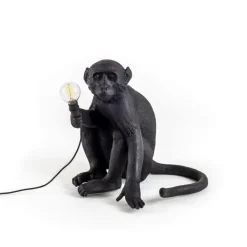 Monkey Lamp Outdoor Sitting, Svart