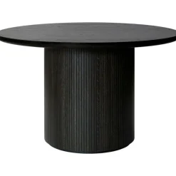 GUBI Matbord Och Barbord-Moon Matbord Runt Ø150 H73, Massiv Såpad Ek