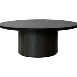 GUBI Soffbord-Moon Soffbord Runt Ø150 H45, Brunsvart Ekfanér
