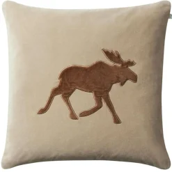 Chhatwal & Jonsson Prydnadskuddar & Fodral-Moose Kuddfodral 50x50 cm, Konjak