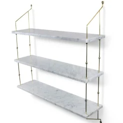 OX Denmarq Vägghyllor-Morse Hylla, Mässing, Vit