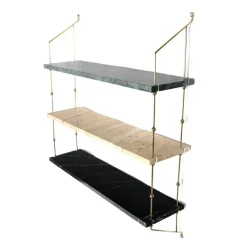 OX Denmarq Vägghyllor-Morse Hylla, Mässing, Vit