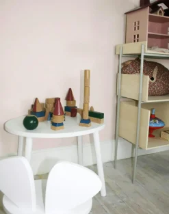 Mouse Barnstol (2-5 år), Mattlackerad Ek