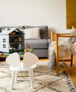 Mouse Barnstol (2-5 år), Mattlackerad Ek