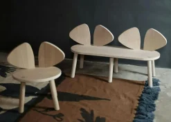 Mouse Barnstol (2-5 år), Mattlackerad Ek