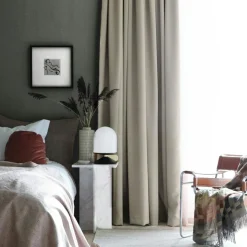 Mimou Gardinlängder-Mörkläggande Hotellgardin Dubbel Bredd, Grå, 290x250 cm