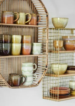 Madam Stoltz Tekoppar|Kaffekoppar-Mugg Med Öra Ø8 cm, Grå / Vit