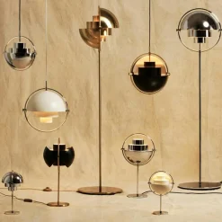 GUBI Bordslampor-Multi-Lite Bordslampa, Krom / Svart